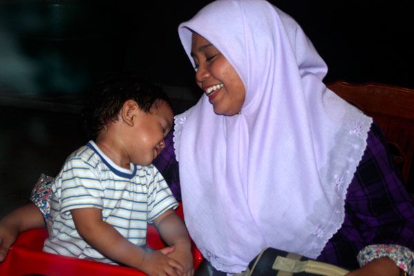 baby aslah & ibu