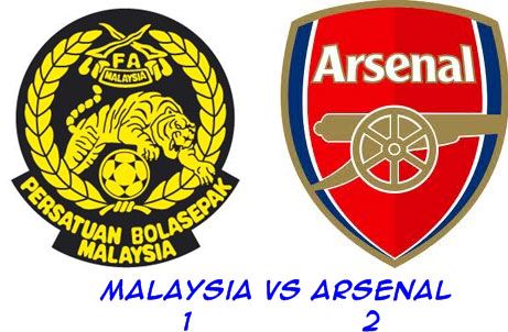 Keputusan Malaysia vs Arsenal