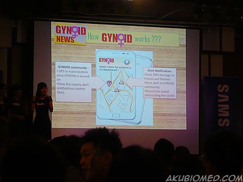 Gynoid dari Universiti Sains Malaysia dengan apps Gynoid