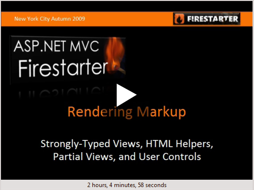 ASP.NET MVC FireStarter: Routing and Controllers