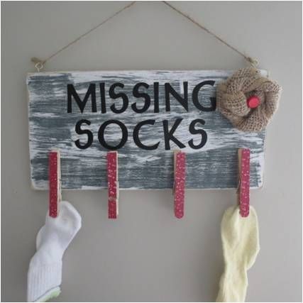 Missing Socks Sign