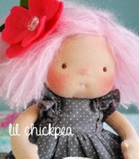 Fleur 10" lil chickpea Waldorf inspired doll