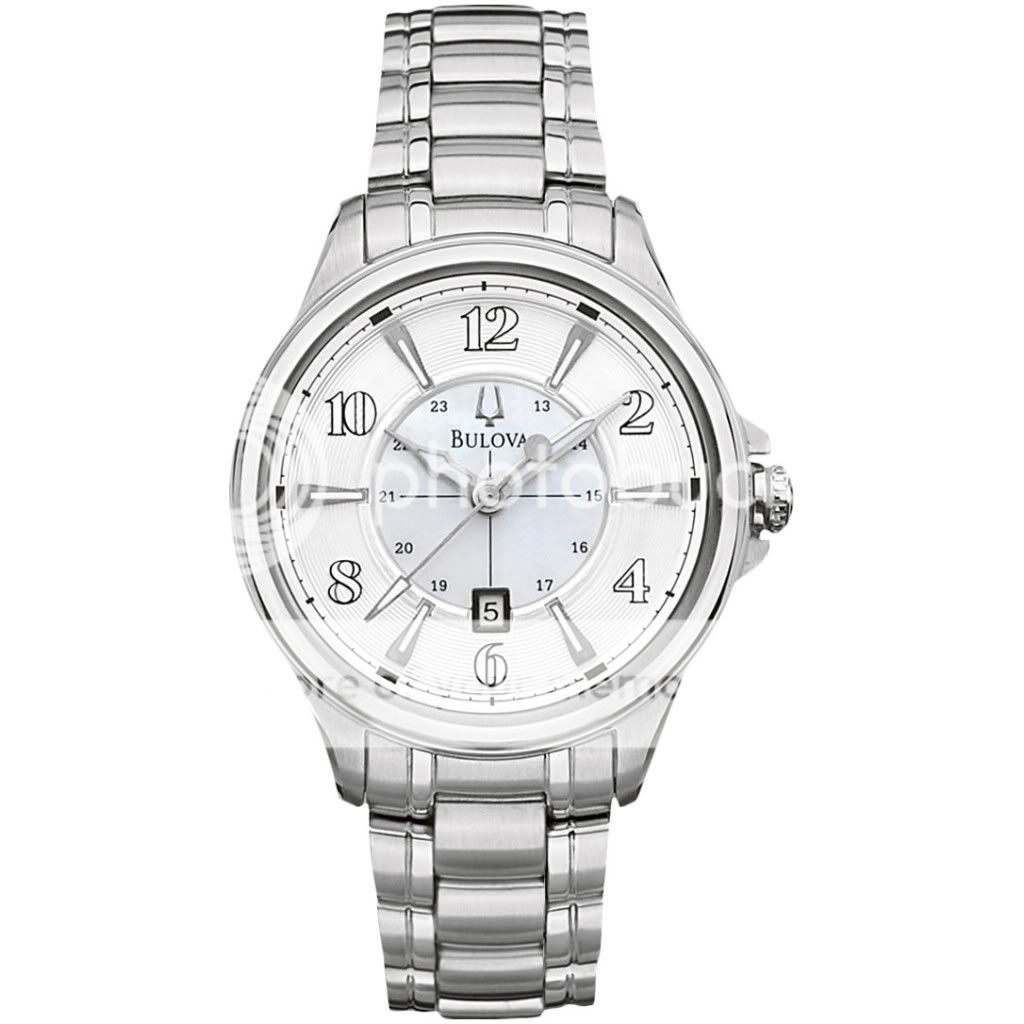 New Bulova Womens Watch Stainless Steel Adventurer Mother Of Pearl 