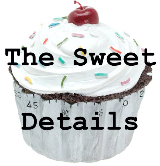 Image for the sweet details with cupcake background.