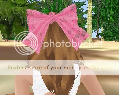 kawaii pink lace bow
