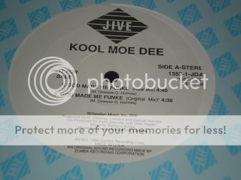 NM 12 LP KOOL MOE DEE God Made Me Funky x4 Mixes WLP  